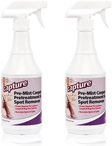 Capture Carpet & Rug Dry Cleaner w/Resealable lid (4 Pound) and Capture Pre-Mist Soil Release Carpet Cleaning Pre Spray (2 Pack) Bundle