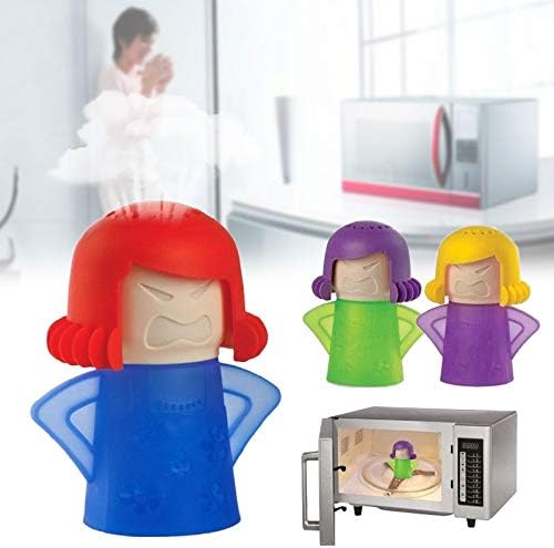 OIF Angry Mama Microwave Cleaner Angry Mom Microwave Oven Steam Cleaner Easily Cleans The Crud in Minutes. Steam Cleans with Vinegar and Water for Home or Office Kitchens-Green