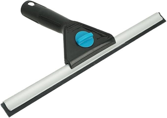 Moerman 12 Inch All Purpose Window Squeegee - Lightweight Durable Plastic Handle -Aluminum Channel with Streak Free Rubber - for Window Cleaning, Showers, and Mirrors