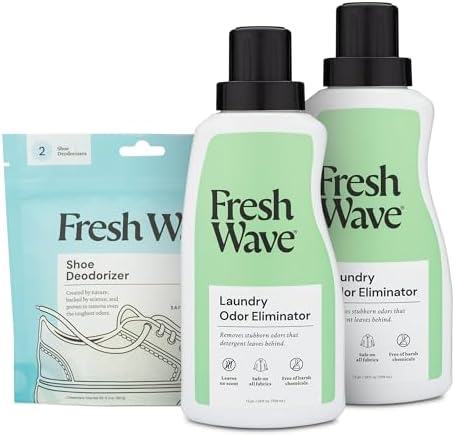 Original Clothing and Shoe Odor Solutions Bundle 2-Pack Laundry Booster & Shoe Deodorizer