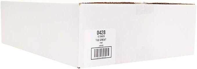 Red Devil 0428 Pre-Mixed Tile Grout - Professional Quality, Excellent Adhesion, Ideal for Wall & Floor Use - 1 Pint, White, Pack of 12, Made in USA