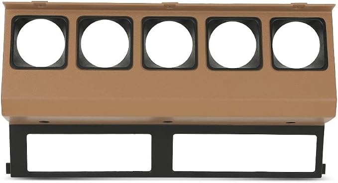 DOTCOM Center Gauge Radio Dash Bezel Trim Fit Jeep Wrangler YJ 1987-1995 Yellow | 55007310, 8955007310, 1Pc