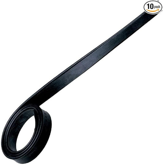 Unger Professional Cut-to-Size Replacement Rubber Squeegee Blade – 18" Professional Quality Squeegee Blade Replacement,Fits Most Window Washing Squeegees for Streak Free Cleaning,(Pack of 10)