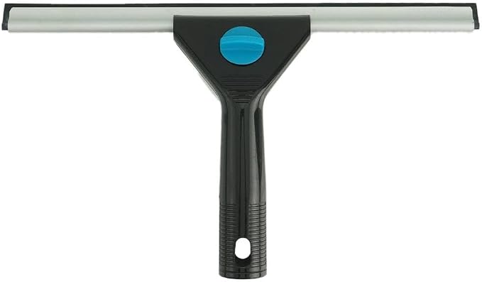 Moerman 12 Inch All Purpose Window Squeegee - Lightweight Durable Plastic Handle -Aluminum Channel with Streak Free Rubber - for Window Cleaning, Showers, and Mirrors