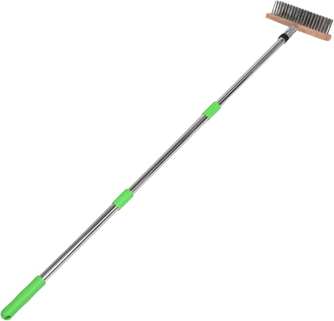 YARNOW Stiff Bristle Scrubber for Outdoor Cleaning for Patios Driveways and Tough Stains Concrete and Pool Surfaces