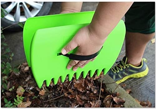 Leaf Grabber Set Paw Handheld Hazelnut Leaf Scoop Fast Lawn Remove Fallen Collection Great Tool Lawn Claw Leaf Blade Used to Pick Up Leaves, Grass Clippings, Trash (Green)