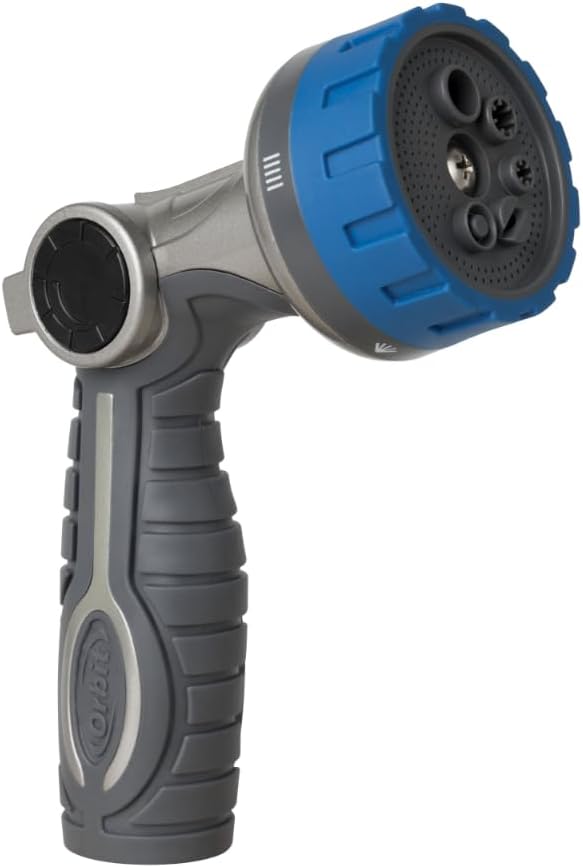 Orbit Heavy Duty 6-Pattern Metal Thumb Control Nozzle