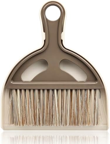 Small Mini Hand Broom Dustpan : Small Broom and Dustpan Set, Mini Broom and Dustpan Set, Mini Dustpan and Brush Set for Cat Litter, Kitchen, Tables, Countertops, Cars, etc.