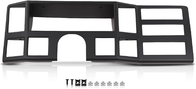 G-PLUS Dash Bezel Panel Surround Trim Compatible with Jeep Cherokee XJ 1984-1996 Black Dashboard