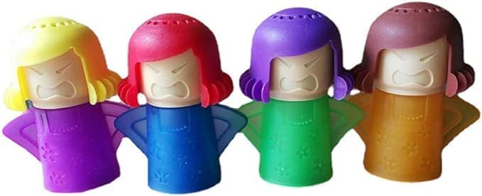 Angry Mama Microwave Oven Steam Cleaner, High Temperature Steam Cleaning Tool, Just Add Vinegar and Water, Easily Removes Odors and Crud in Minutes (Random Color, 1 Pack)