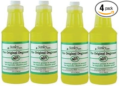 STANLEY HOME PRODUCTS Original Degreaser - Removes Stubborn Grease & Grime - Powerful Multipurpose Cleaning Solution for Home & Commercial Use (4 Pack)