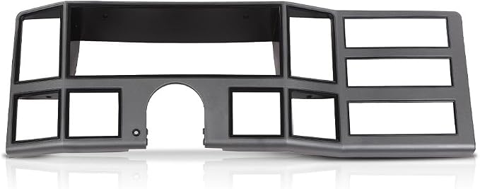 G-PLUS Dash Bezel Radio Surround Trim | Compatible with Jeep Cherokee XJ 1984-1996 with Hole Silver