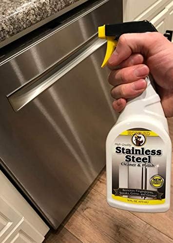 HOWARD Products Stainless Steel Cleaner for Appliances - Stainless Steel Cleaner and Polisher (Pack of 6)
