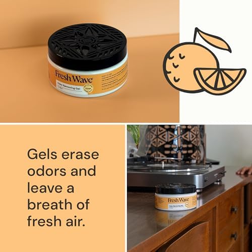 Orange Home Odor Solutions Bundle 3-Pack 7 oz. Gel & 24 fl. oz. Spray