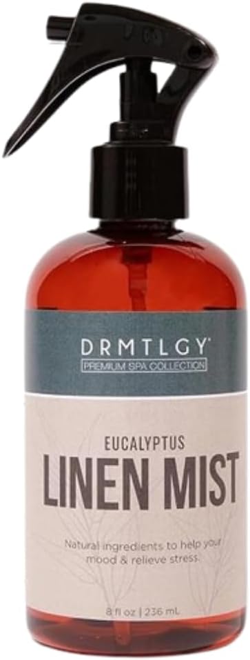 DRMTLGY Eucalyptus Linen Mist | Relaxing Pillow & Room Spray | Eucalyptus scent, Relaxing aromatherapy, Fabric freshening, Pillow & linen safe, Home fragrance, Pure essential oils