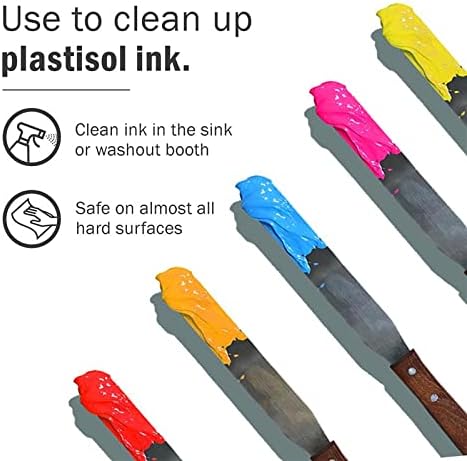 Ecotex Plastisol Ink Remover & Screen Wash - Screen Printing Cleaner, GL | Soy-Based Plastisol Ink Remover & Screen Wash - Dissolves Ink Fast, Drain-Safe, Biodegradable, Low Odor, Low VOC - 1 Gal.