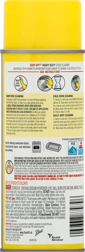 Easy Off Heavy Duty Oven Cleaner Foam, Removes Grease & Burned-On Food, For Ovens, Grill Grates & More 14.5oz (2-count)