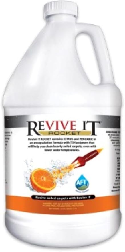 Revive It Rocket Carpet Cleaner, Professional Strength, Citrus and Peroxide Formula, 1 Gallon