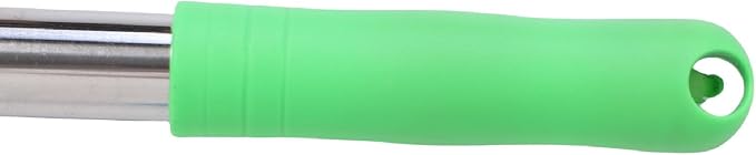 Fafeicy Stainless Steel Floor Scrubber, Adjustable Deck Brush for Heavy Duty Cleaning with 120CM Long Handle for Outdoor and Indoor Use
