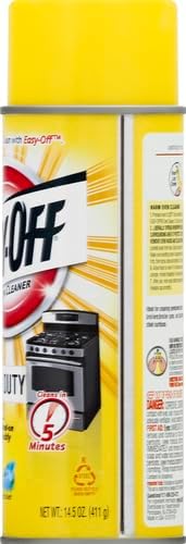 Easy Off Heavy Duty Oven Cleaner Foam, Removes Grease & Burned-On Food, For Ovens, Grill Grates & More 14.5oz (2-count)