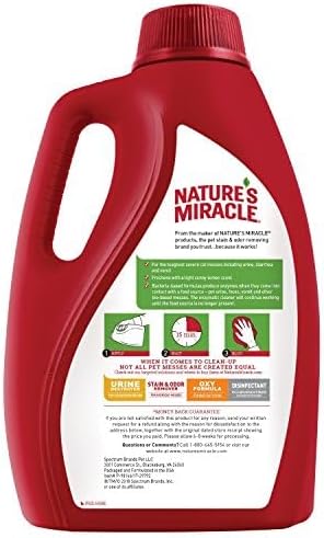 Nature’s Miracle Advanced Cat Stain & Odor Eliminator, Severe Mess, 1 gal | Enzymatic Cleaner Eliminates the Toughest Cat Messes, For Use on Multiple Surfaces, Safe For Pets and Home*, Sunny Lemon