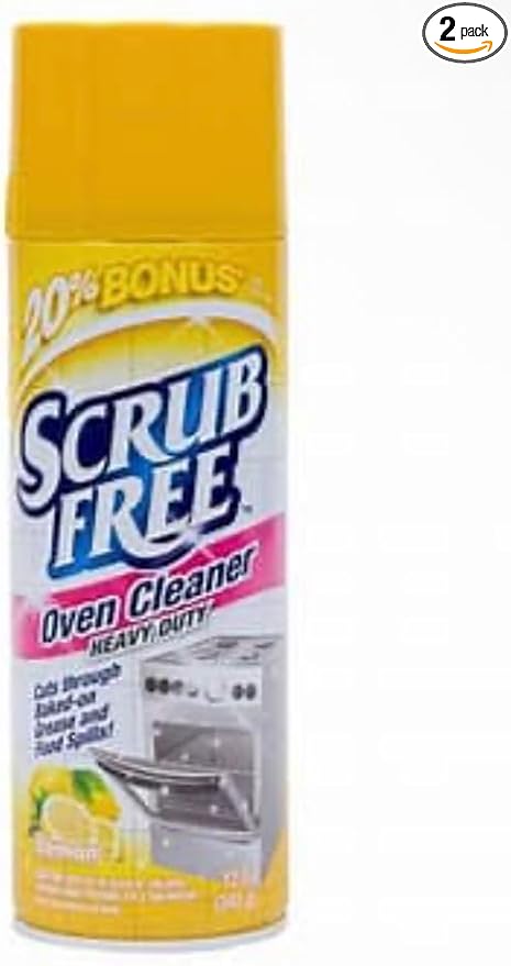 All in One Best oven cleaner heavy duty Scrub Free - Lemon Scent - 2 pack 12oz - Oven Cleaner 20% Bonus - Best Oven Cleaner - Oven and Stove Cleaner