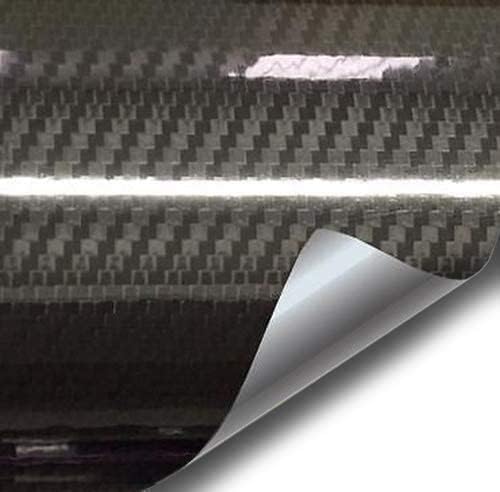VVIVID Epoxy High Gloss Carbon Vinyl Automotive Wrap Film DIY Easy to Install No Mess (3ft x 5ft, Black)