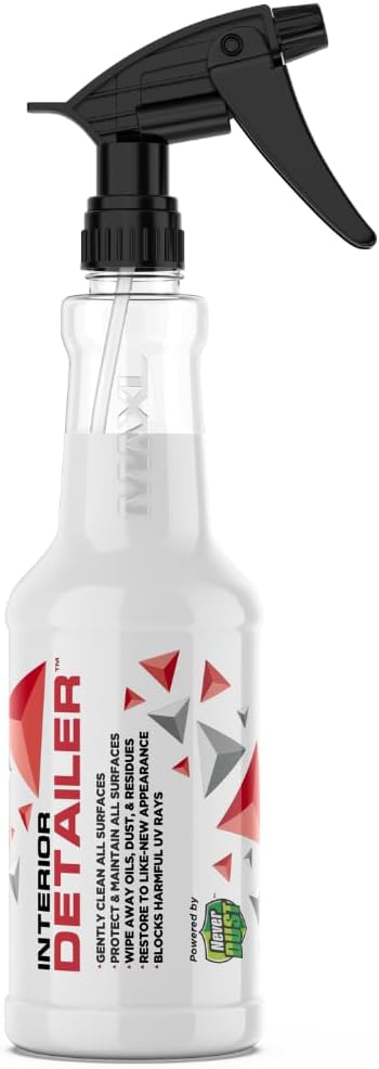 MAXL® Interior Car Cleaner Detailer Spray, NeverDust® Technology, 20 oz | Repels Dust, Wipes Oil, Residue with Matte Finish for Leather, Dash, Trim & Screens, Safe on All Surfaces