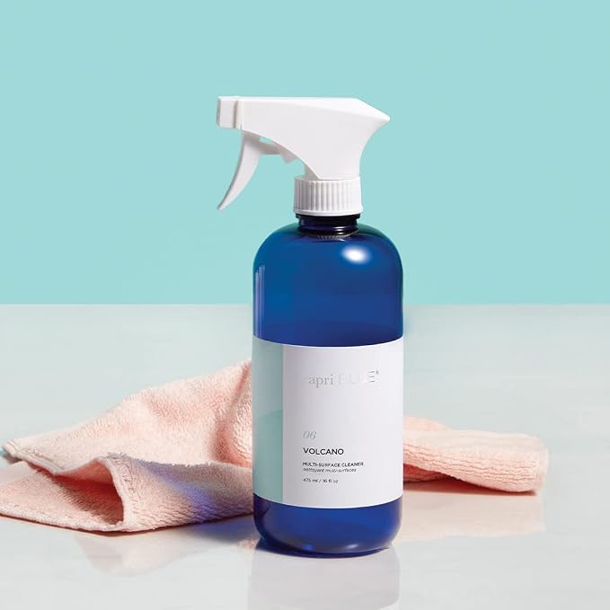Capri Blue Volcano Multi Surface Cleaner Spray - Multi Purpose Cleaner - Cleaning Spray Safe for Countertops, Granite, & More - Vegan & Cruelty Free Cleaning Supplies (16 fl oz) (Pack of 2)