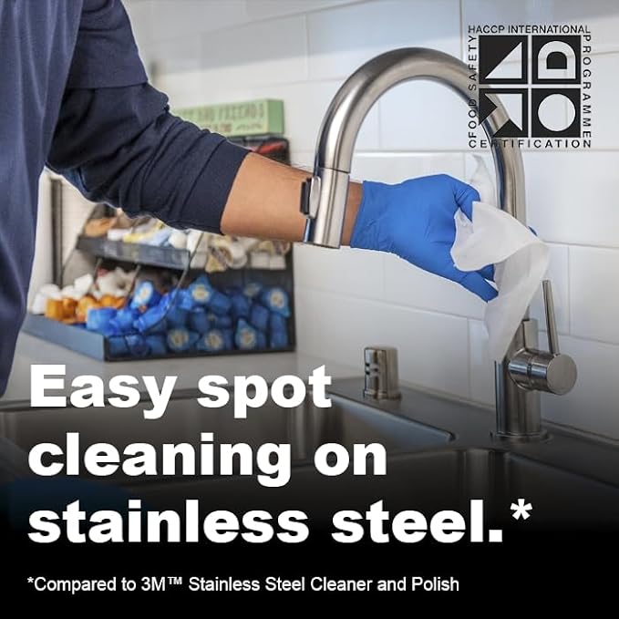 3M Scotch-Brite™ Stainless Steel Wipes, 30 EA/Pack