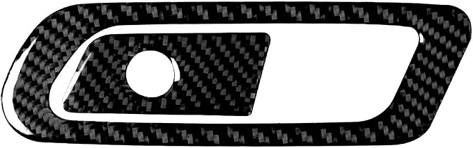 Real Carbon Fiber Trim for Audi Accessories | for B9 A4 S4 A5 S5 2020-2025 / RS5 2021-2025 Co-Pilot Storage Box Handle Interior Thick Overlay Decal
