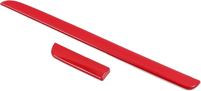 HIGH FLYING for Subaru WRX STI 2015-2021, XV Crosstrek 13-17 Car Accessories Dashboard Center Console Strip Decor Cover Trim ABS Red 2pcs (Not Fit RHD)