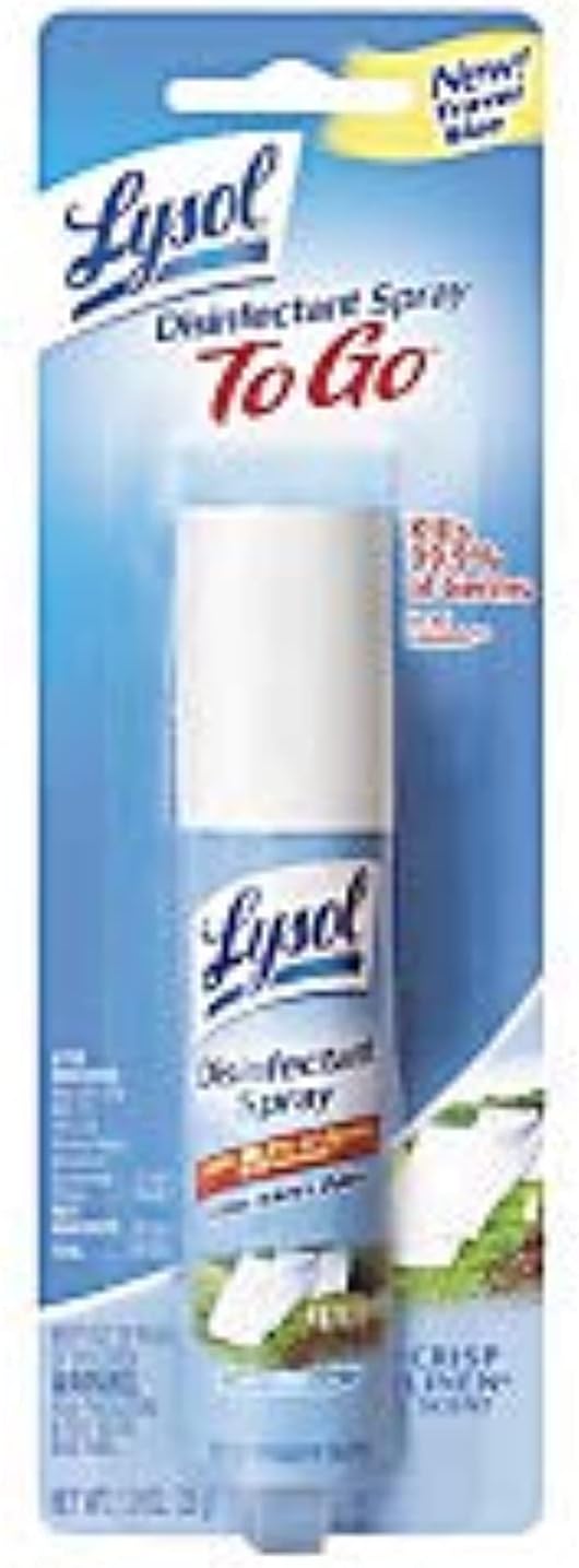 Lysol Disinfectant Spray To Go, Crisp Linen, 1 Ounce