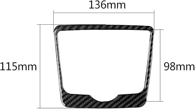 Real Carbon Fiber Trim for Audi Accessories | for B9 A4 S4 A5 S5 2017-2019 / RS5 2018 2019 Center Console Mini Display Panel Frame Interior Thick Overlay Decal