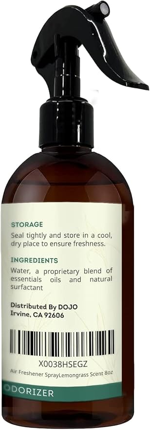 Kate Naturals Air Freshener Spray for Home. Lemongrass Essential Oil Odor Eliminator Room Freshener Spray for Pillows, Bedding, Linen (8 fl oz, Pet Safe, Non-Toxic) | Pet Safe, Non-Toxic, Essential Oil Odor Eliminator Room Freshener Spray for Pillows, ...