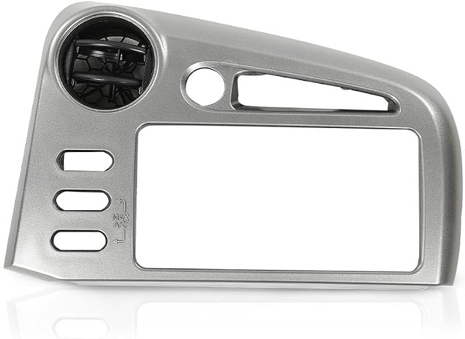 DOTCOM Center Dash Radio Bezel Vent Compatible with Toyota Matrix or Pontiac Vibe 2003 2004 2005 2006 2007 2008 with Same Button Configuration Silver