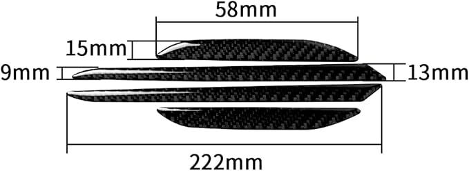 Real Carbon Fiber Trim for Audi Accessories | for B9 A4 S4 A5 S5 2020-2025 / RS5 2021-2025 Door Speaker Strip Interior Thick Overlay Decal