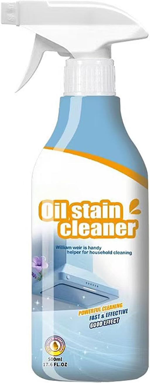 Kitchen Cleaner, 500ML Oil Stain Cleaner, Foam Heavy Oil Cleaner,Kitchen Cleaning, Heavy Stain Cleaning for Induction Cooker, Microwave Oven