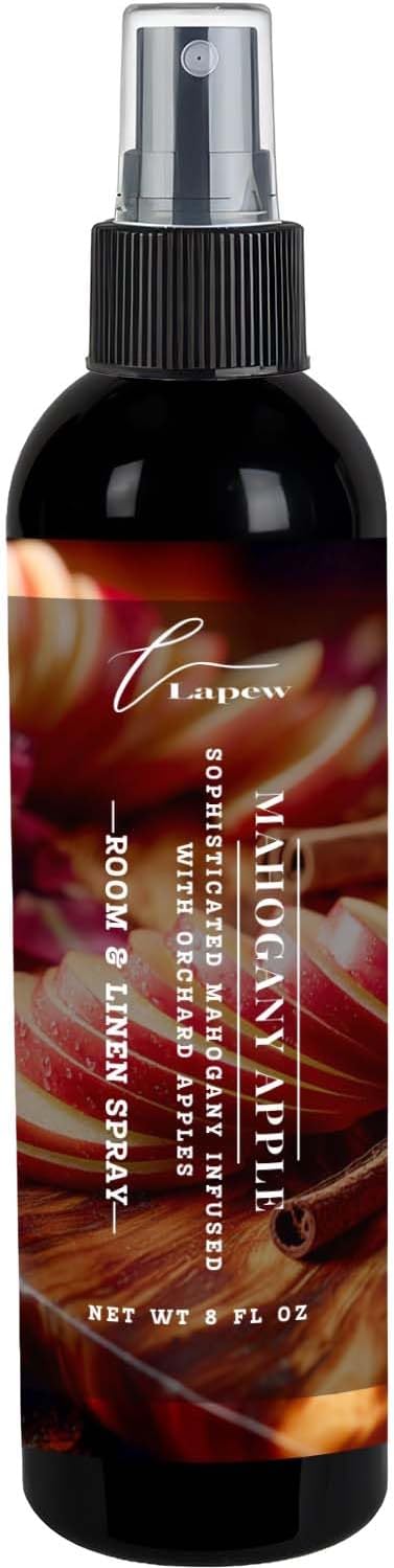 Lapew Room & Linen Spray | Fragrance Mist for Home, Car & Office | Fabric & Air Freshener | Neutralizing Mist | Made in USA | Mahogany Apple