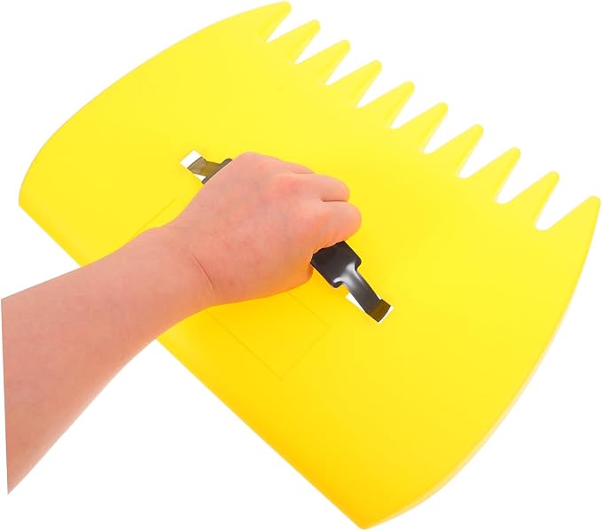 Yardwe 1 Pair Ergonomic Leaf Collector Rake Plastic Lawn Tool with Strong Clamping Force for Efficient Outdoor Leaf Cleanup in Gardens Lawns and Parks