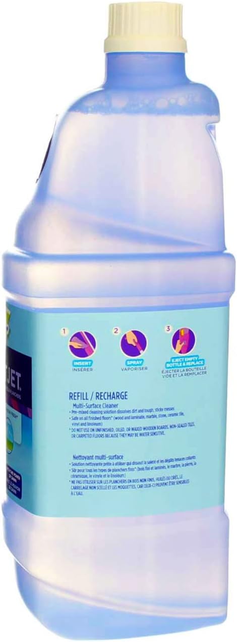 SWIFFER 23679 1.25-Liter Wet Jet Multi-Surface Solution - Open Window Fresh - Quantity 4