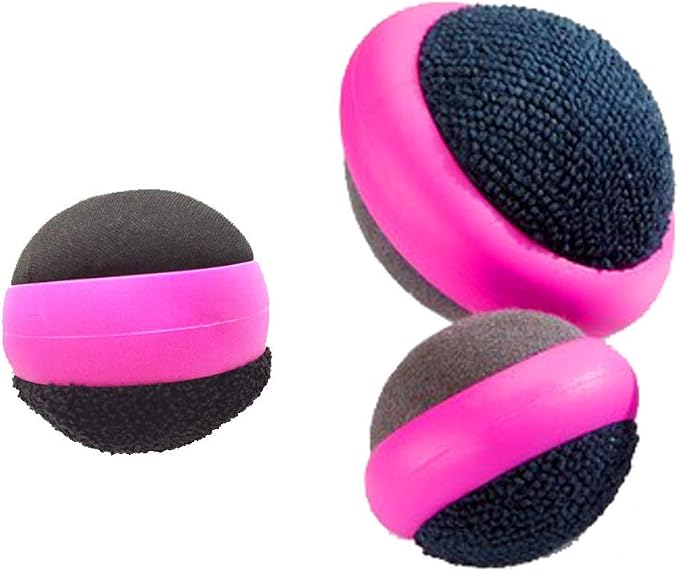 3 Pack Dual Action Touch Screen Glass Cleaner Cleaning Ball for iPad/Tablet/Smart Phone/Laptop/Computer/TV/Monitor Rose Red