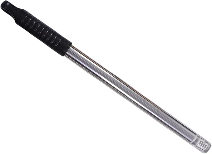 Haofy Stainless Steel Wire Scrub Brush, Outdoor Tool with 48.8 Inch Adjustable Handle for Patio Concrete Garage Floors Deck Moss Grime Removal (30cm / 11.8in)