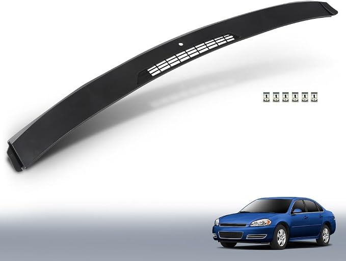 DOTCOM Upper Dash Defrost Vent Panel Fit Chevy Impala 2006-2016 Black | Sensor Hole, 10388101, 25808816, 15828633, 15884654, 15773563, 22761772