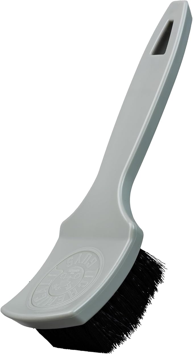 Chemical Guys, The Nifty Interior Detailing Brush for Carpet & Upholstery | Synthetic bristles and a short ergonomic handle scrub carpet, mats, upholstery and trunk liners with control