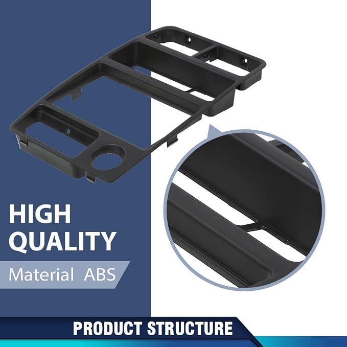 PIT66 Dash Radio AC Bezel Panel Fit Geo Tracker/Suzuki Sidekick 1992-1995 | Dash Radio AC Bezel Panel Trim Compatible with Geo Tracker/Suzuki Sidekick 1992-1995 Dashboard Cover