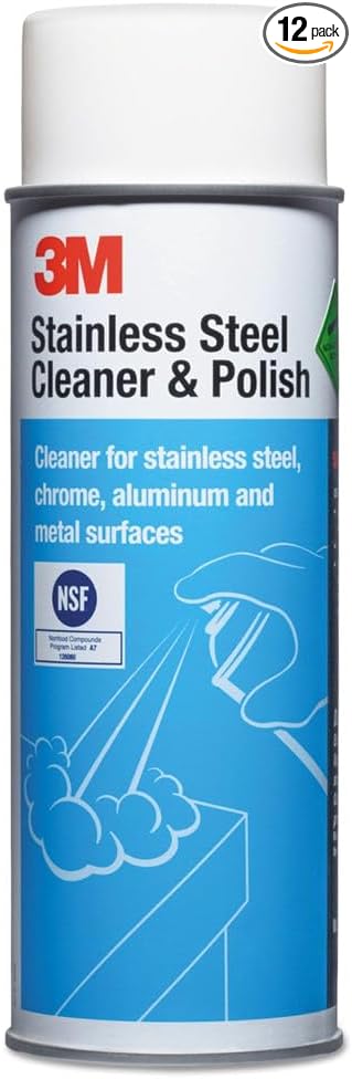 3M 14002 Stainless Steel Cleaner & Polish, 21.5-oz. - Quantity 12
