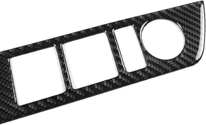 Carbon Fiber Front Door Stickers Fit for Ford Expedition 2007-2014 | for 2007 2008 2009 2010 2011 2012 2013 2014 | Trim Front Door Control | Accessories | Thick Overlay