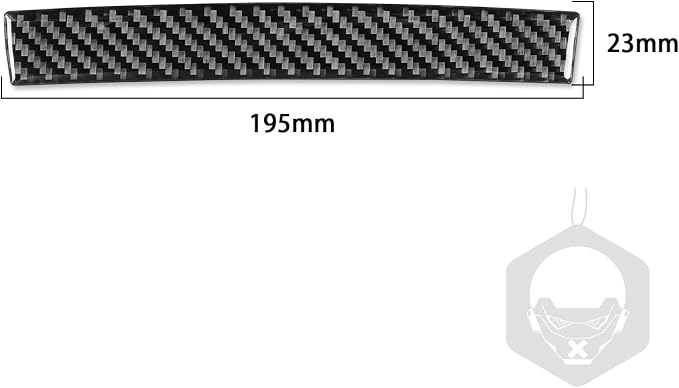 Real Carbon Fiber Trim for Infiniti Accessories | for G35 G37 G25 Q60 Q40 2007-2015 X S Sedan Coupe Convertible Dash CD AC Control Panel Strip Interior Thick Overlay Decal
