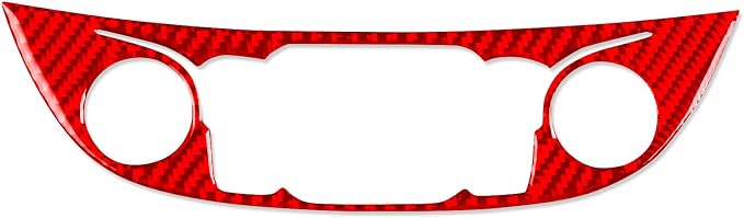 Real Carbon Fiber Trim for Chevy Malibu 9th Gen Accessories | for 2016-2024 A/C Control Central Console Panel Sticker Interior Thick Overlay Decal